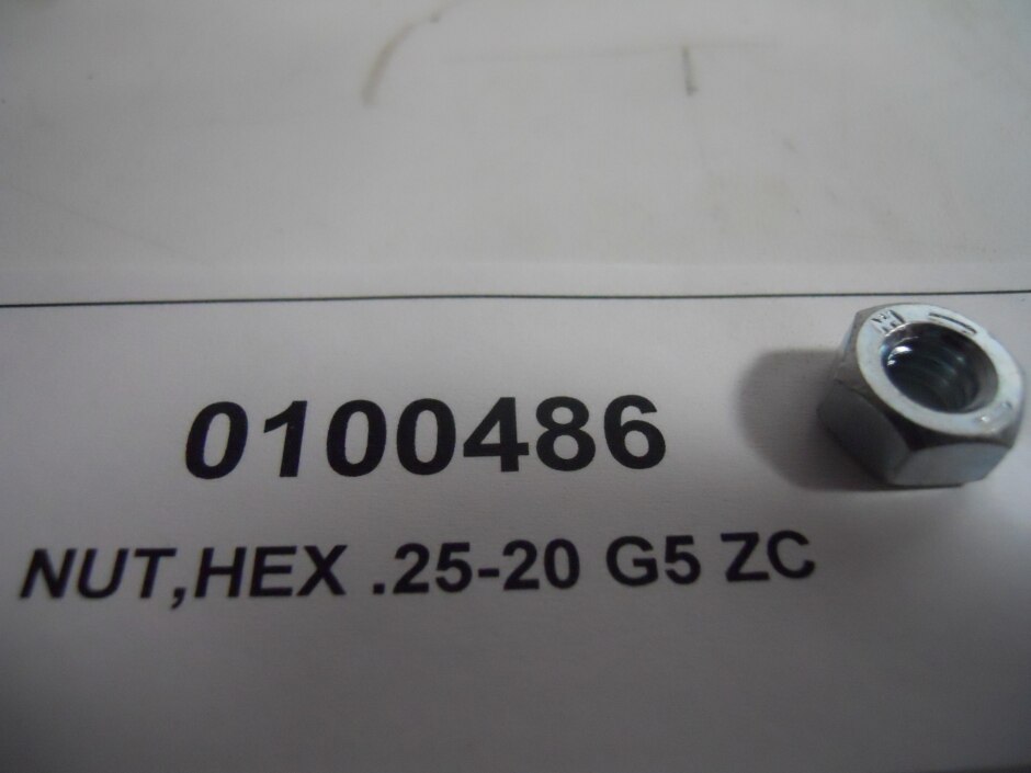 NUT,HEX .25-20 G5 ZC