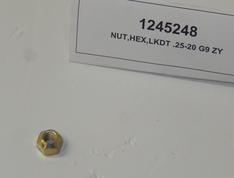 NUT,HEX,LKDT .25-20 G9 ZY