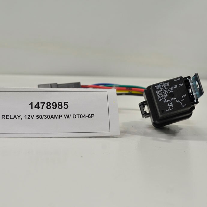 RELAY, 12V 50/30AMP W/ DT04-6P