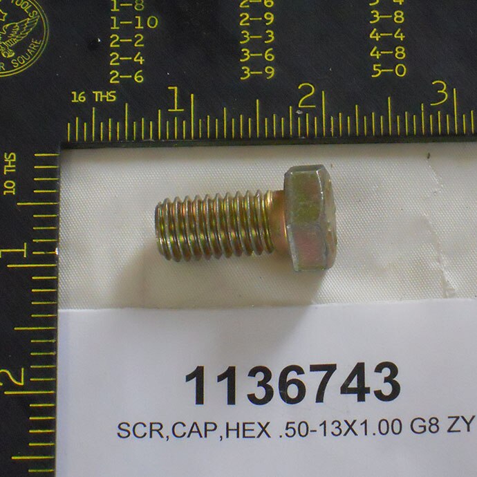 SCR,CAP,HEX .50-13X1.00 G8 ZY