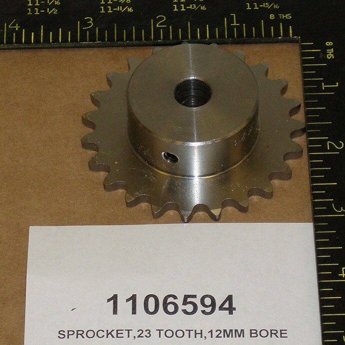 SPROCKET,23 TOOTH,12MM BORE