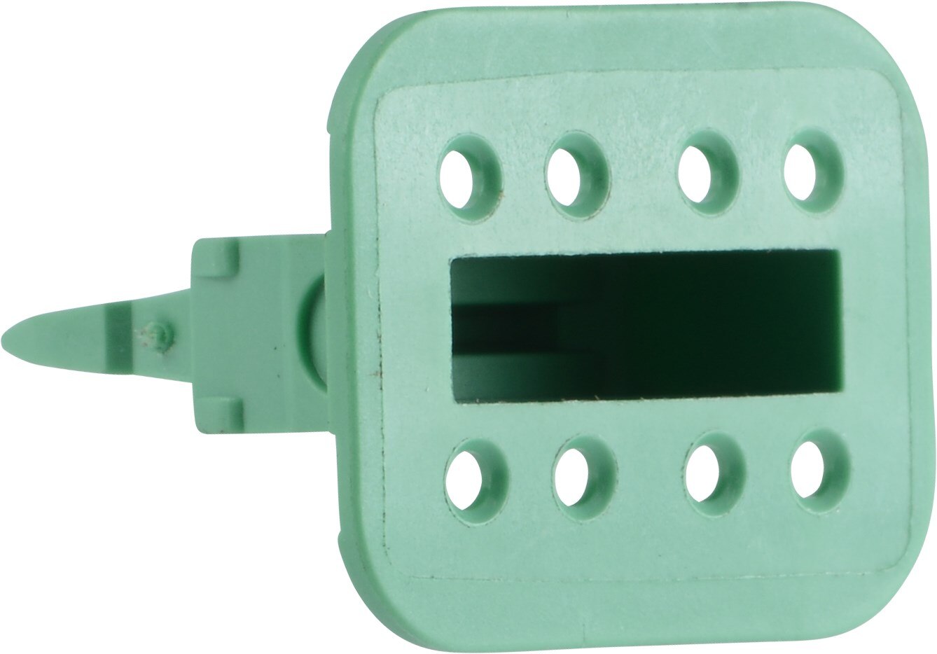 CONN,8 SOC PLUG LOCK GREEN