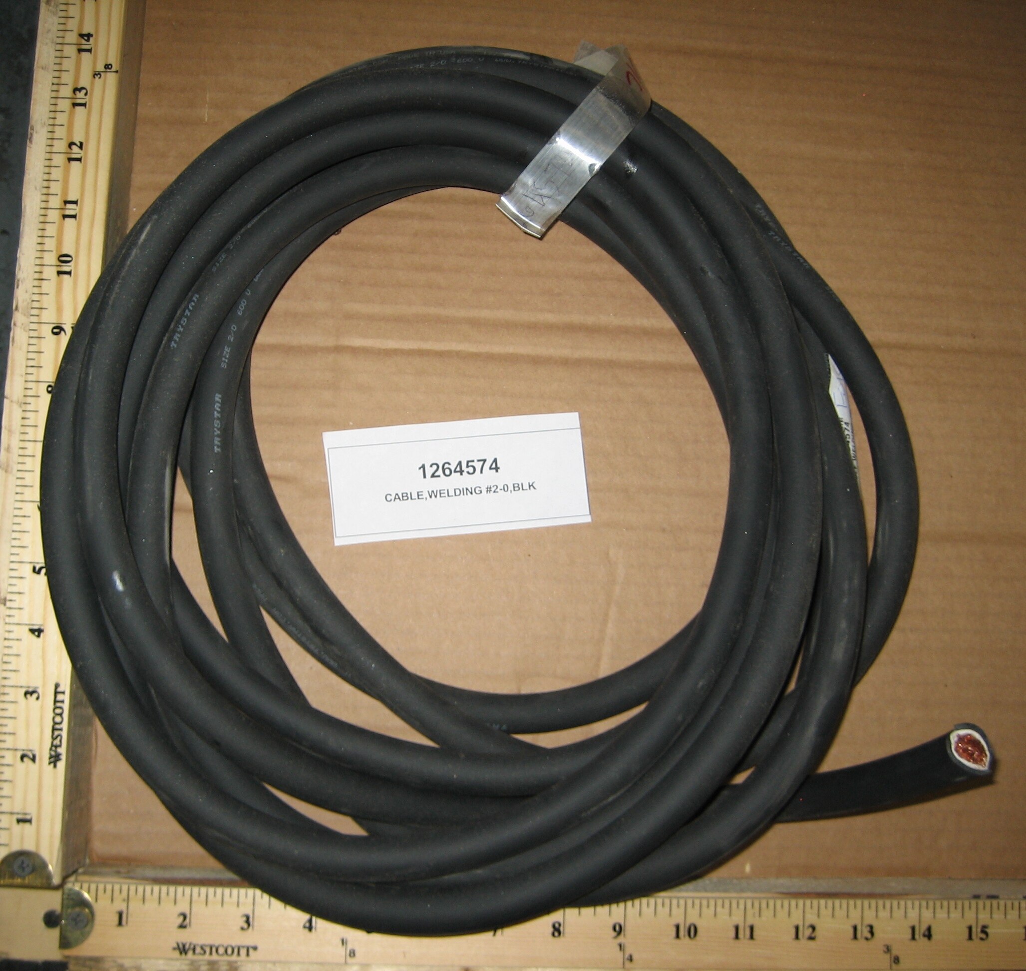 CABLE,WELDING #2-0,BLK